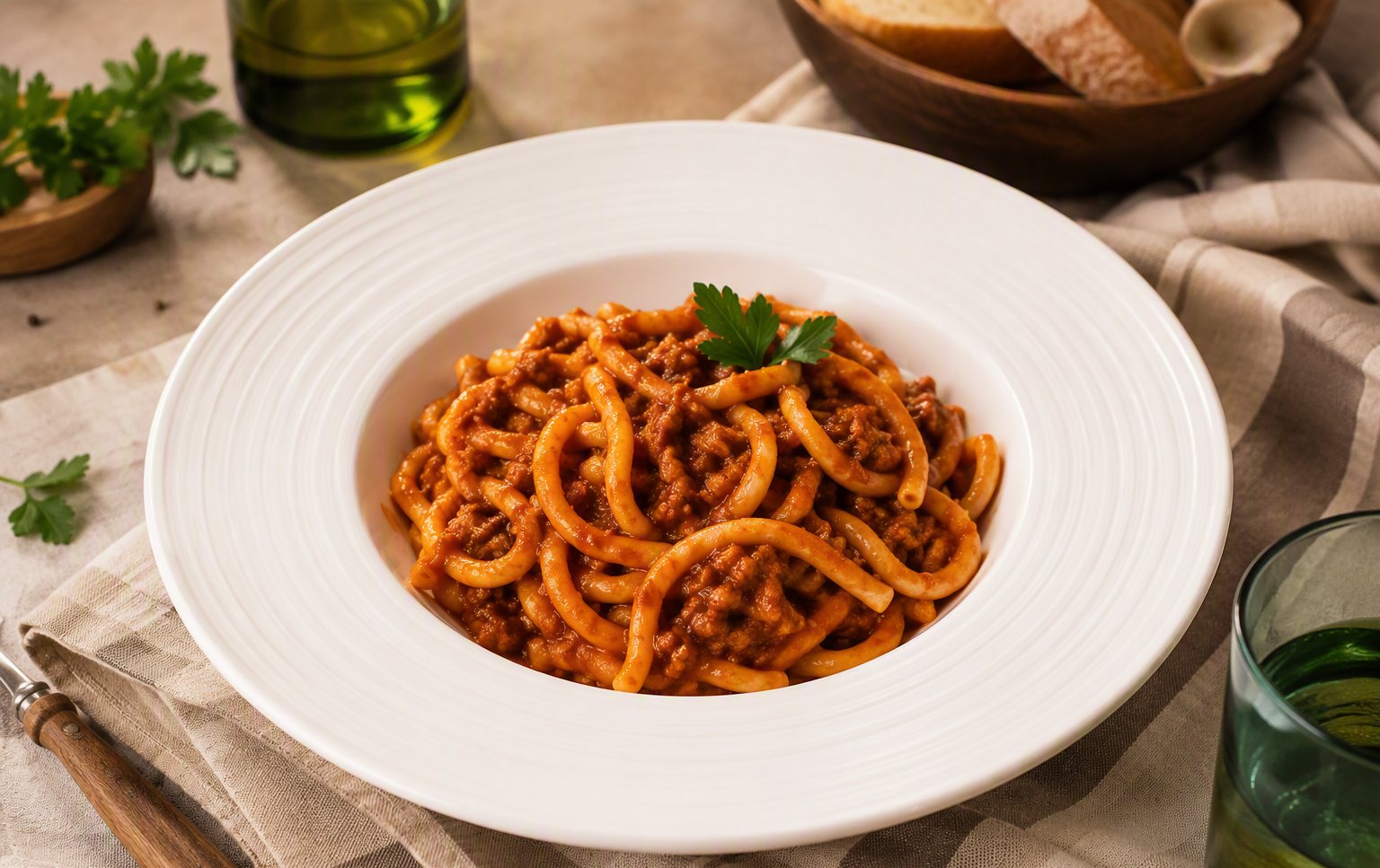 Pici fatti a mano al ragù di Fiorella
